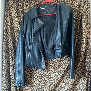 Faux leather jacket